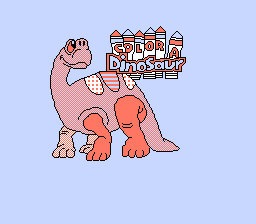 Color a Dinosaur title screenshot